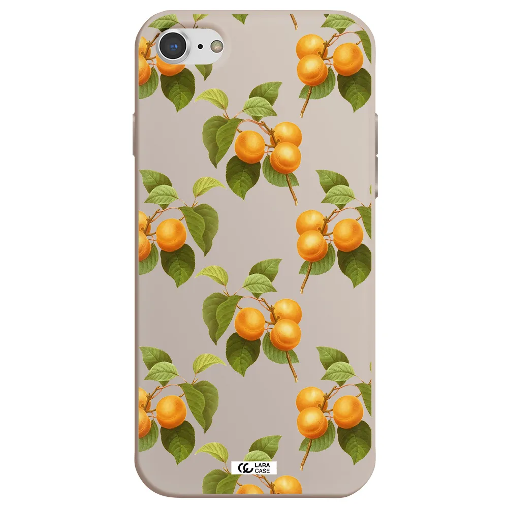 Apricot Apple iPhone 7 Silicone Stone Case