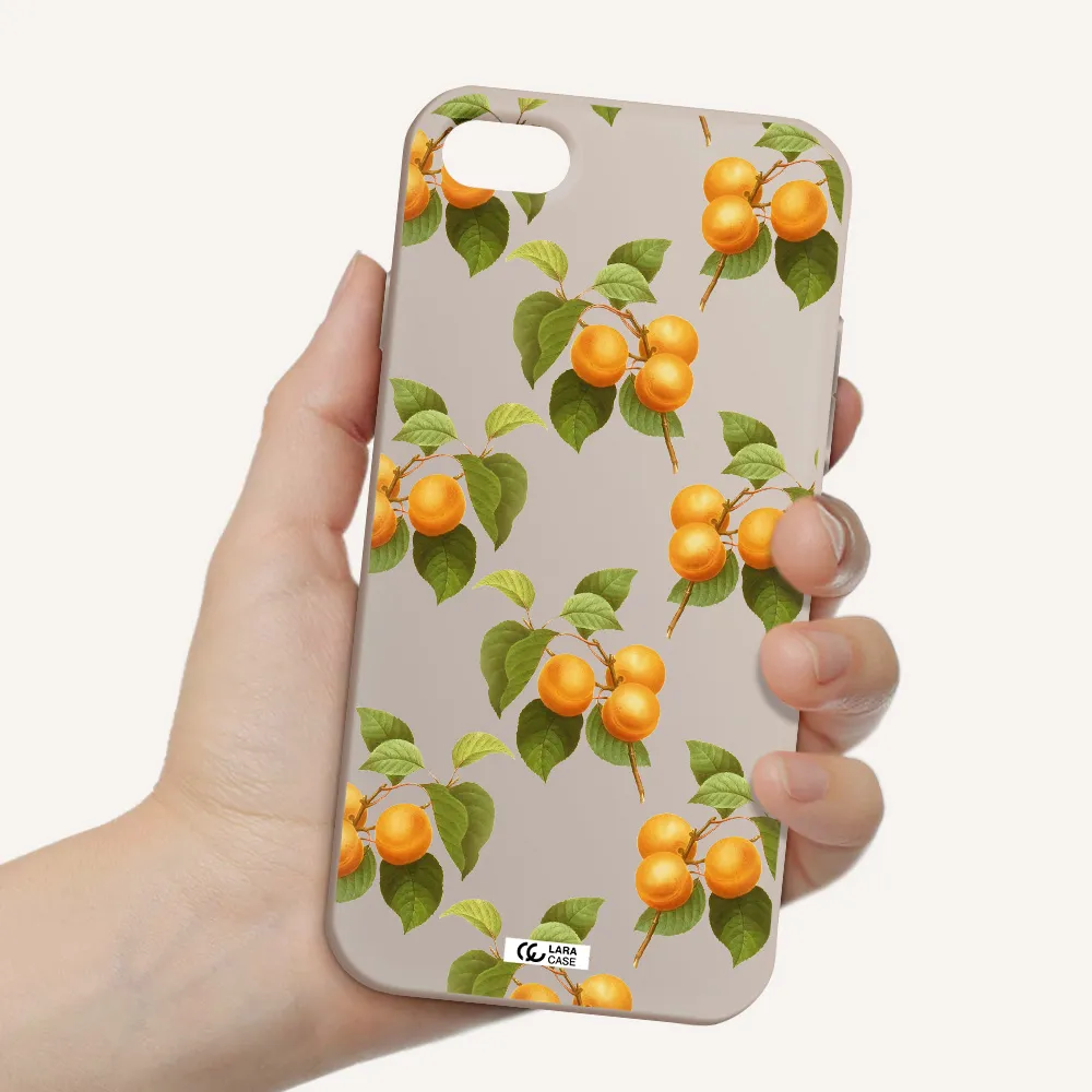 Apricot Apple iPhone 7 Silicone Stone Case