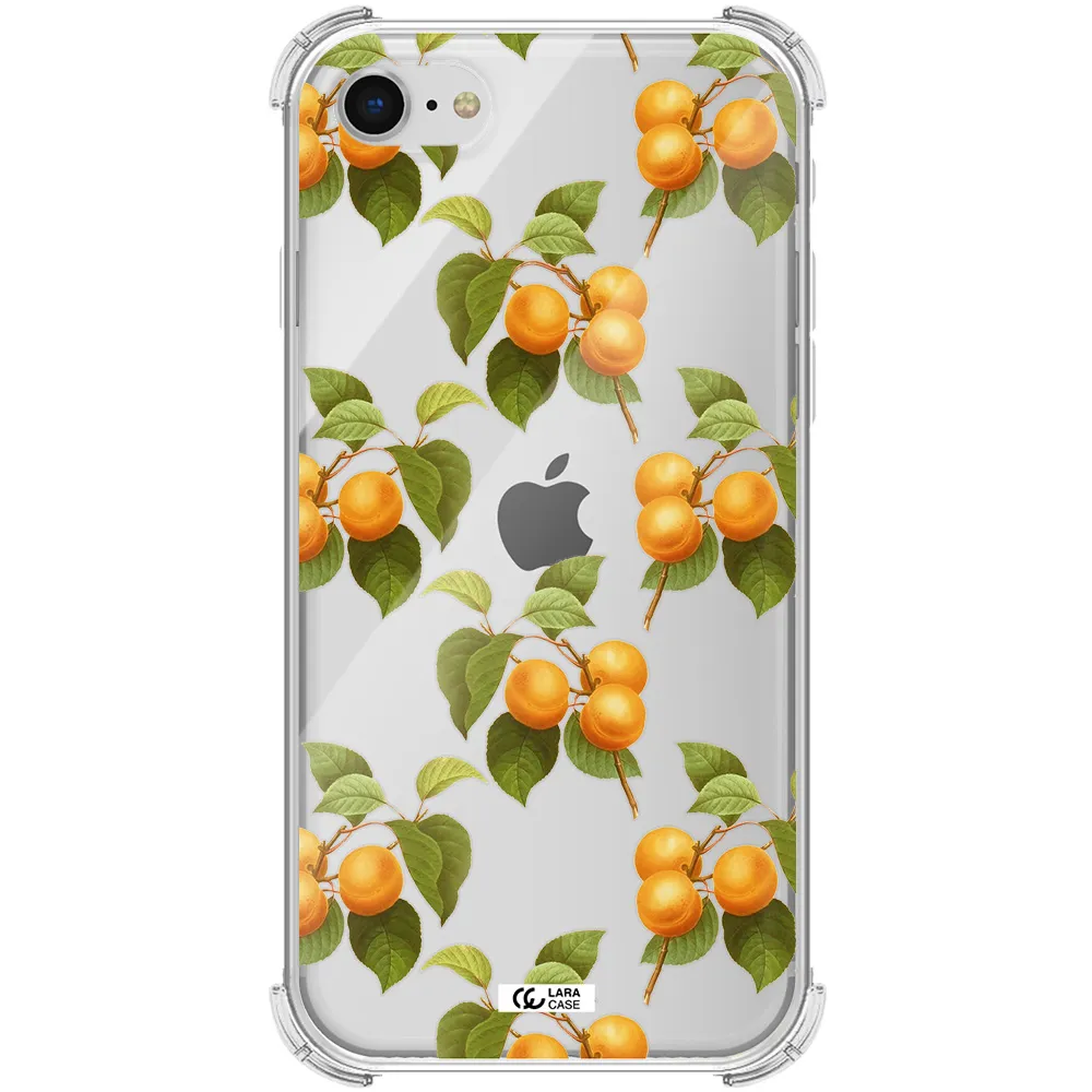 Apricot Apple iPhone se 2020 Clear PC Case