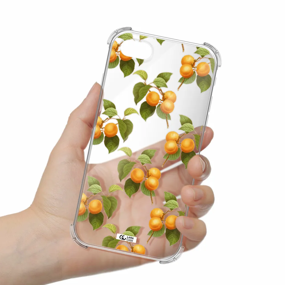 Apricot Apple iPhone se 2020 Clear PC Case