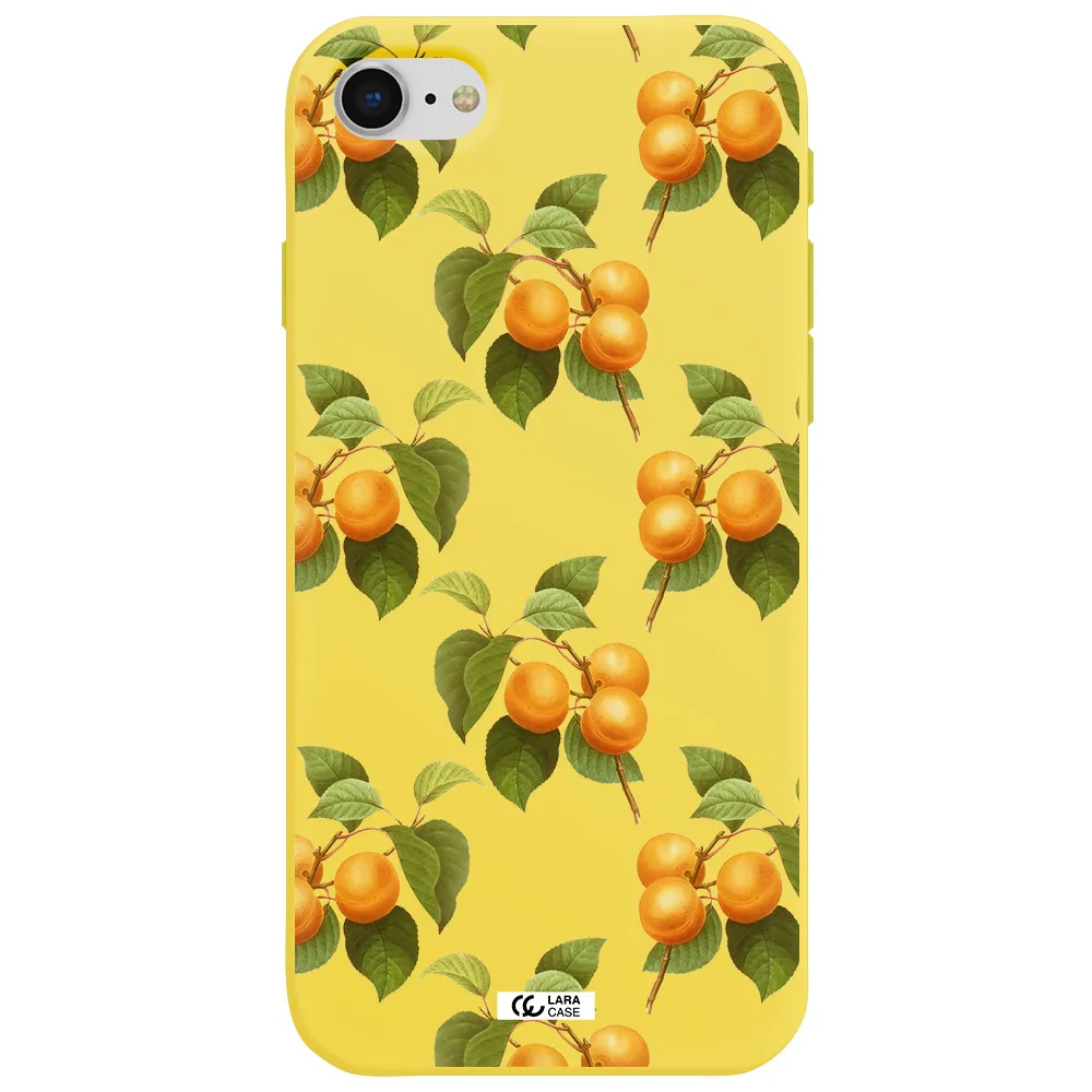 Apricot Apple iPhone se 2020 Silicone canary yellow Case