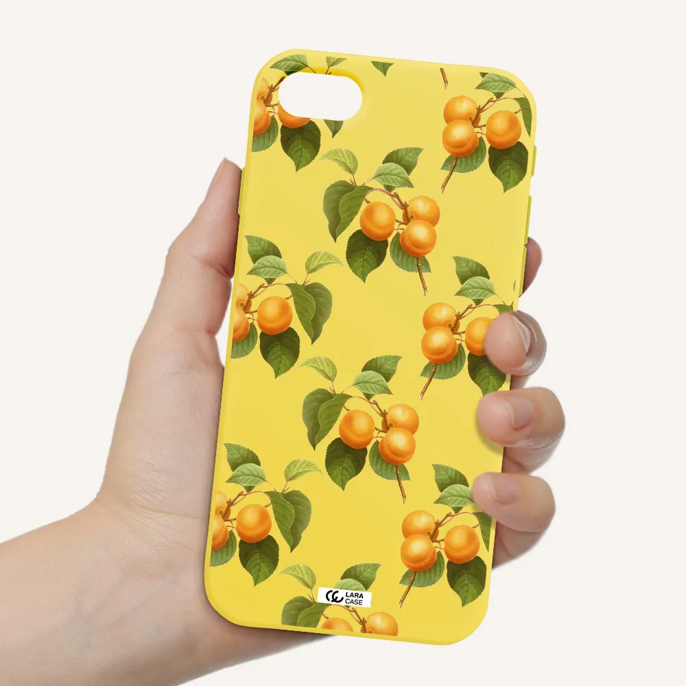 Apricot Apple iPhone se 2020 Silicone canary yellow Case