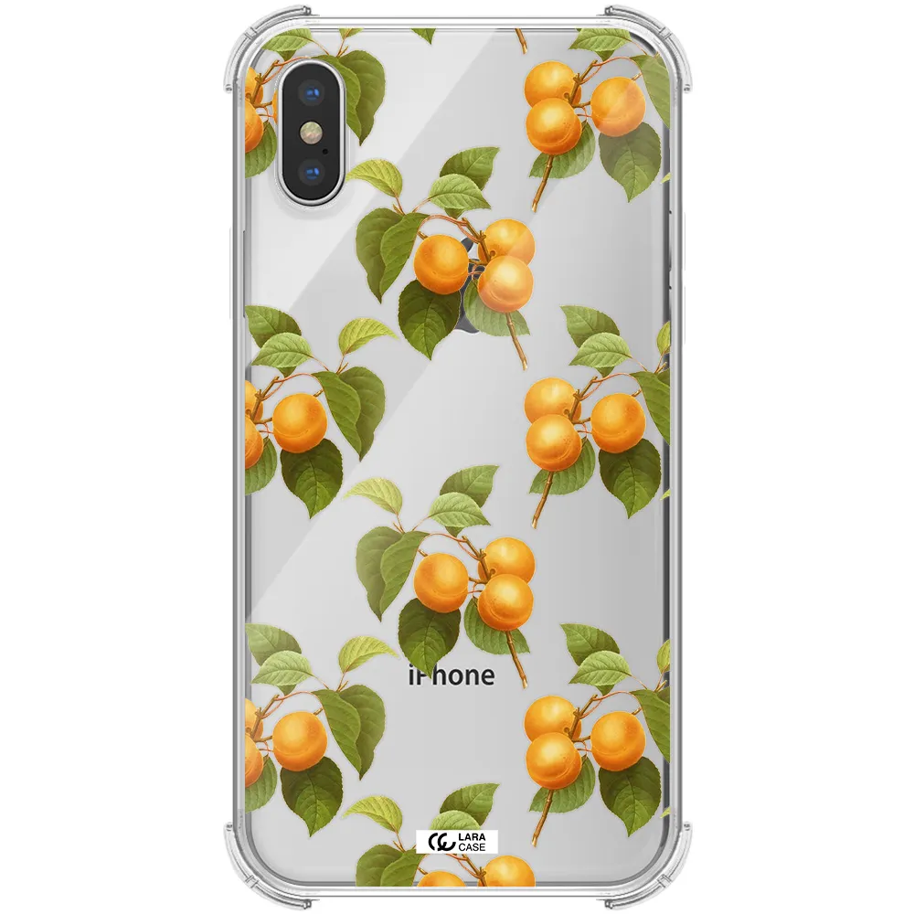Apricot Apple iPhone X Clear PC Case