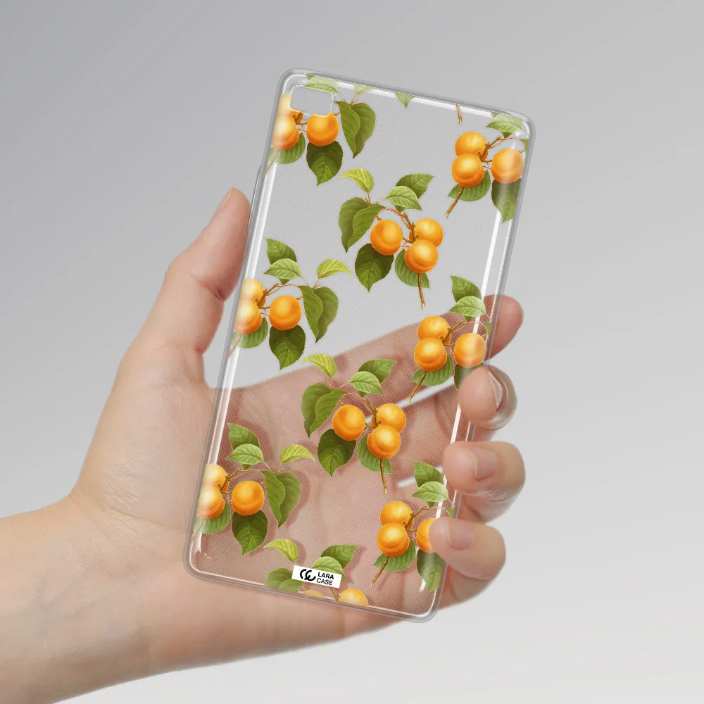 Apricot Huawei P8 Clear TPU Case
