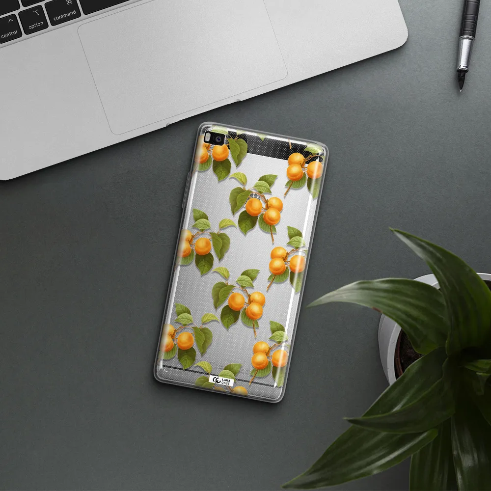Apricot Huawei P8 Clear TPU Case