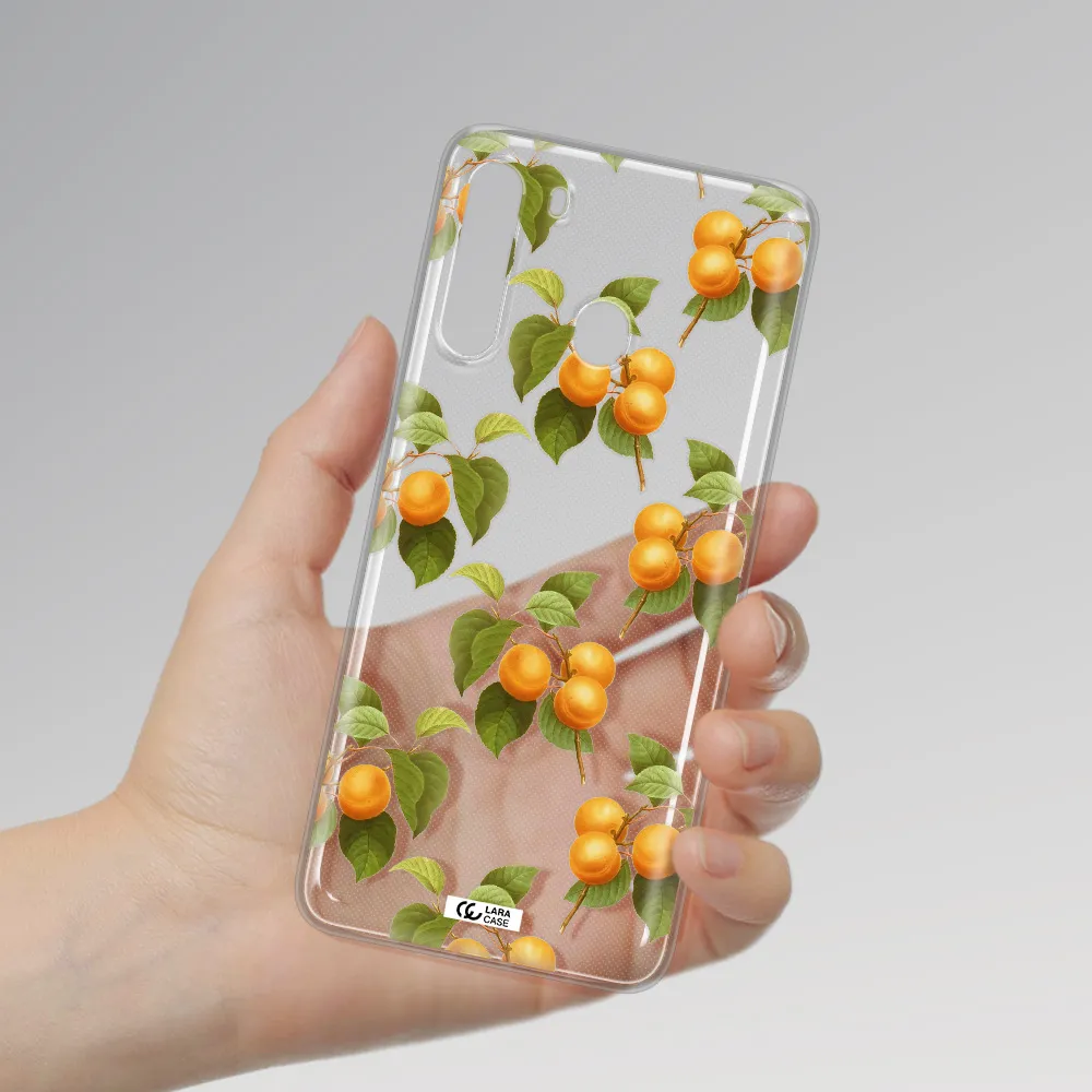 Apricot Samsung A21 Clear TPU Case