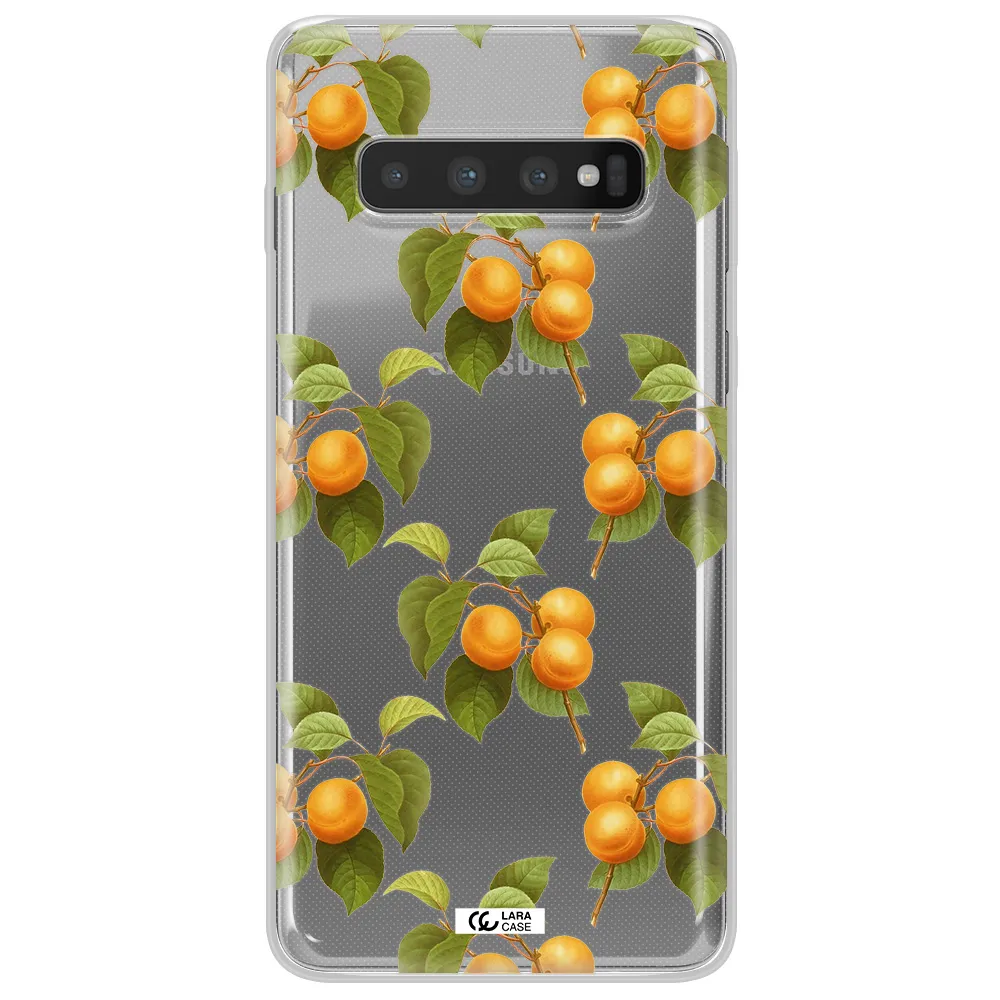 Apricot Samsung S10 Plus Clear TPU Case