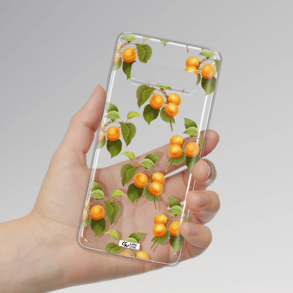 Apricot Samsung S10 Plus Clear TPU Case