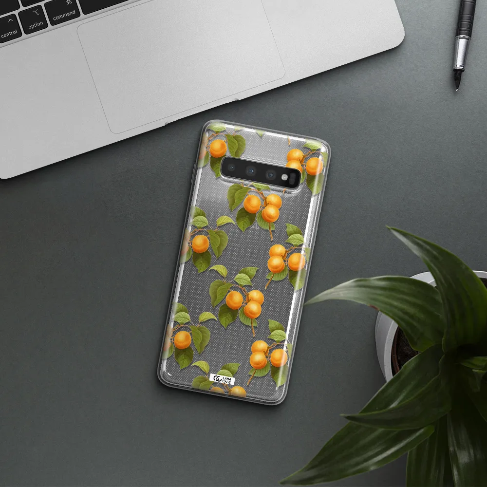 Apricot Samsung S10 Plus Clear TPU Case