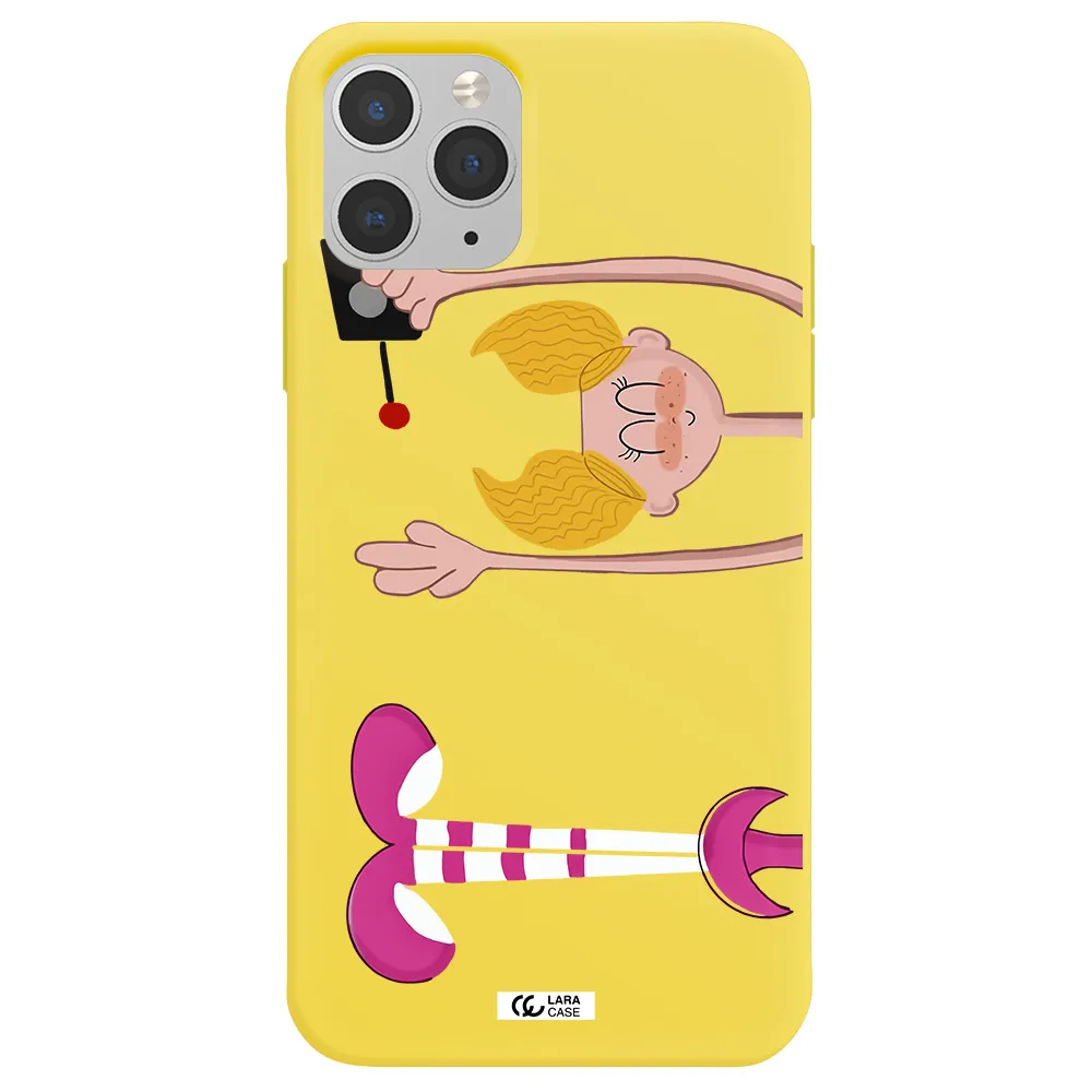 Dee Dee Apple iPhone 11 pro max Silicone canary yellow Case