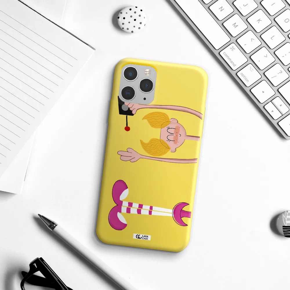 Dee Dee Apple iPhone 11 pro max Silicone canary yellow Case