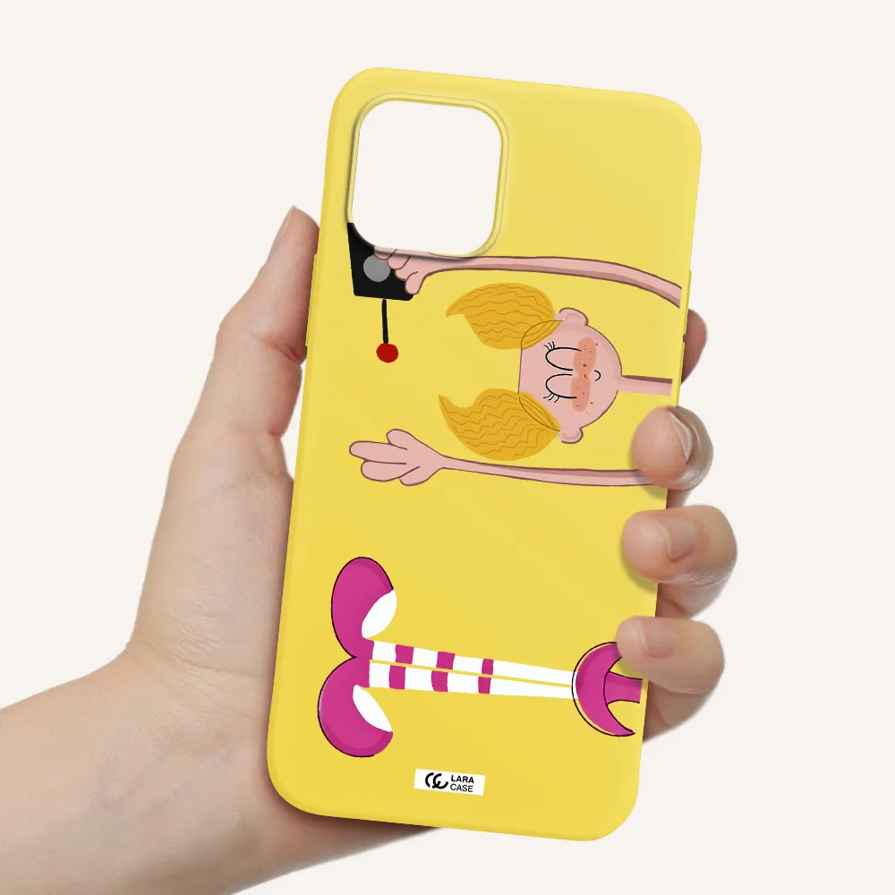 Dee Dee Apple iPhone 12 mini Silicone canary yellow Case