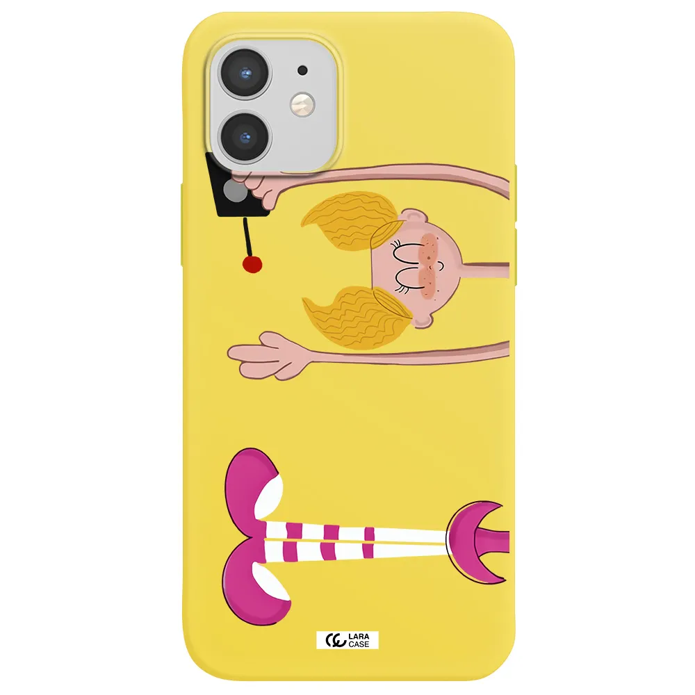 Dee Dee Apple iPhone 12 Silicone canary yellow Case