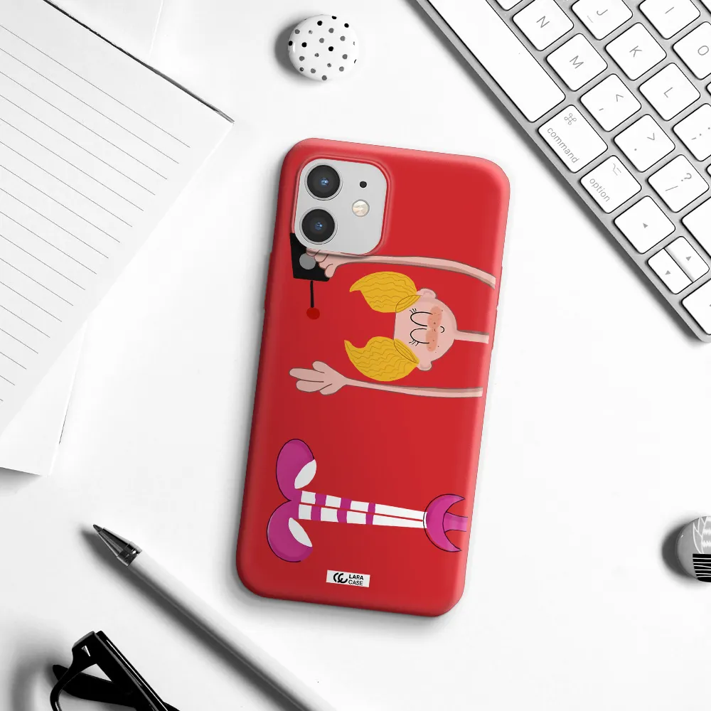 Dee Dee Apple iPhone 12 Silicone Imperial Red Case