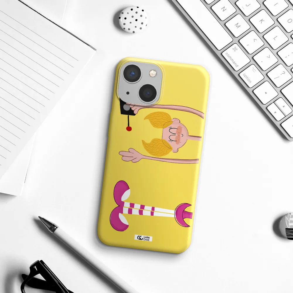 Dee Dee Apple iPhone 13 mini Silicone canary yellow Case