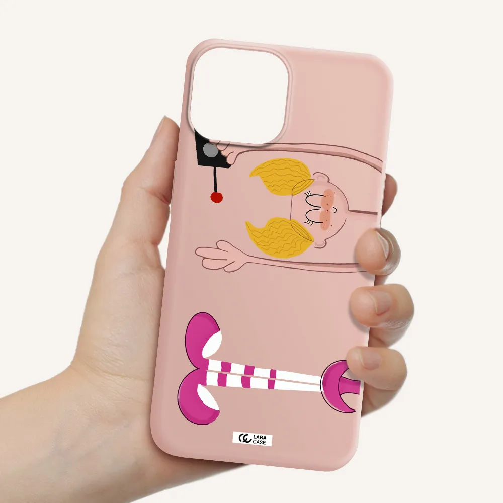 Dee Dee Apple iPhone 13 mini Silicone pastel pink Case