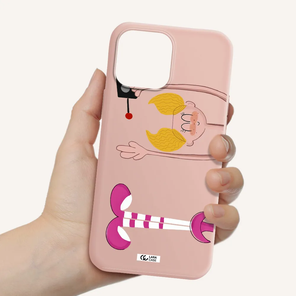 Dee Dee Apple iPhone 13 Pro Max Silicone pastel pink Case