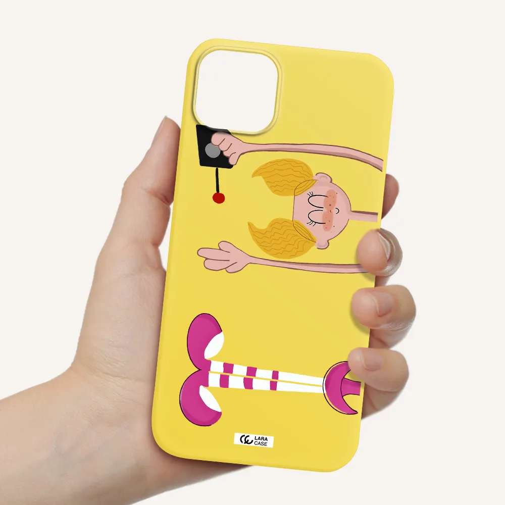 Dee Dee Apple iPhone 14 plus Silicone canary yellow Case