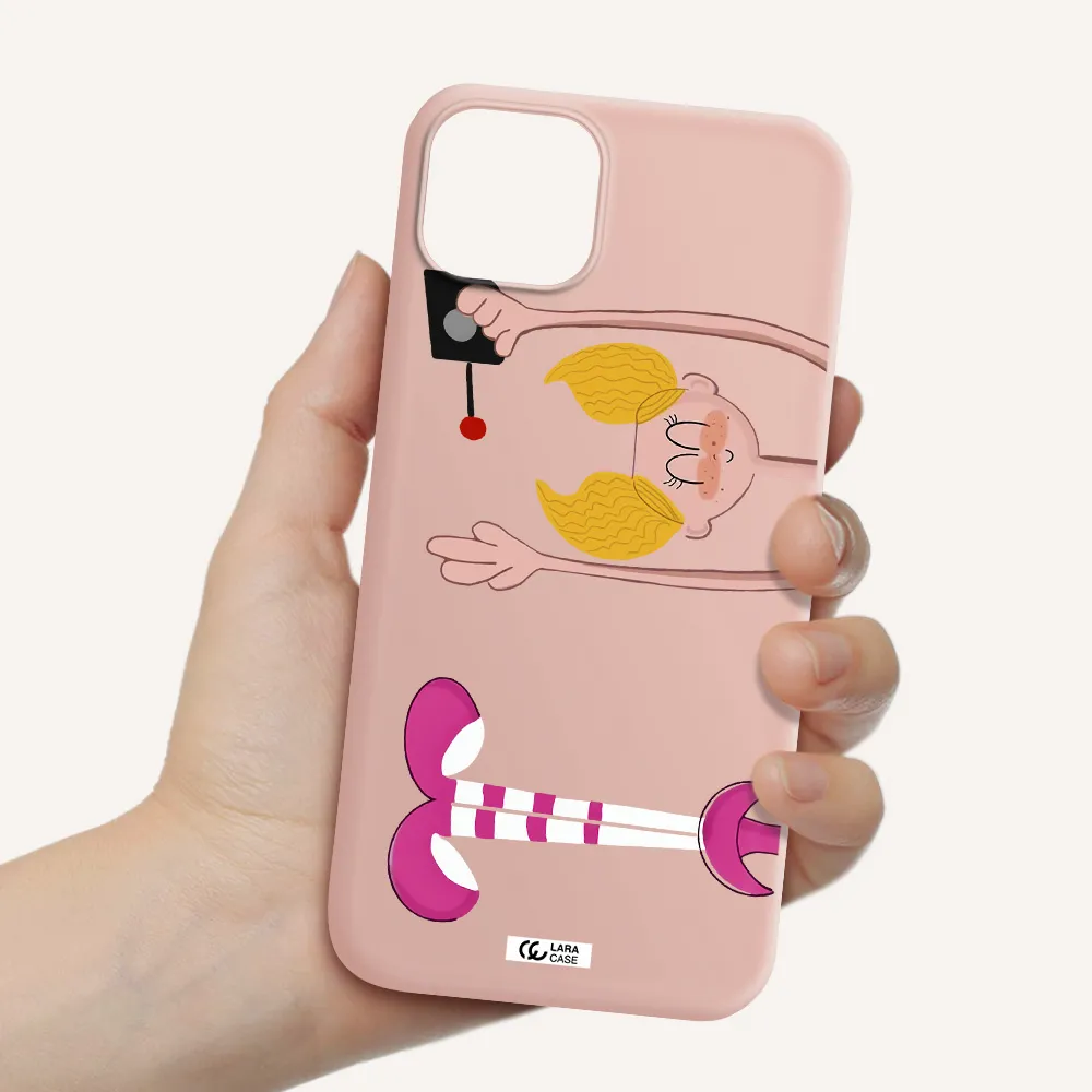 Dee Dee Apple iPhone 14 plus Silicone pastel pink Case