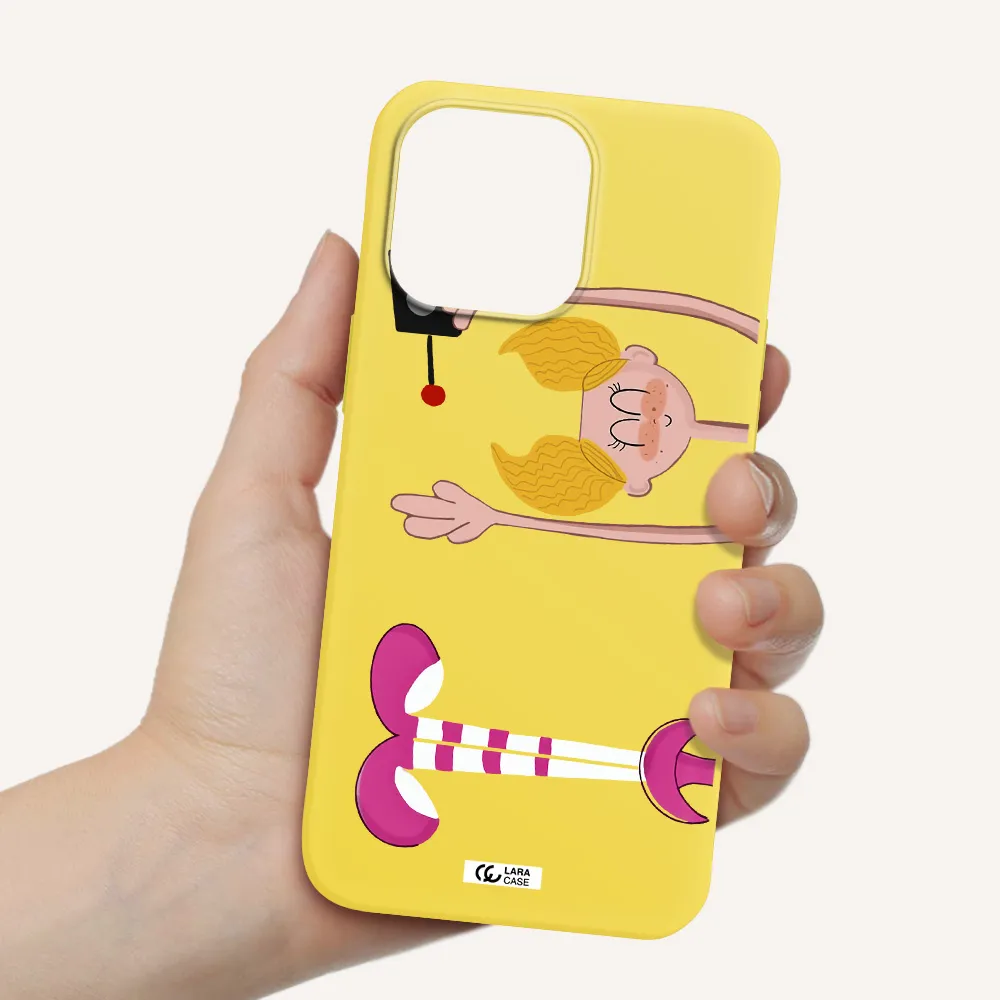 Dee Dee Apple iPhone 14 pro Silicone canary yellow Case
