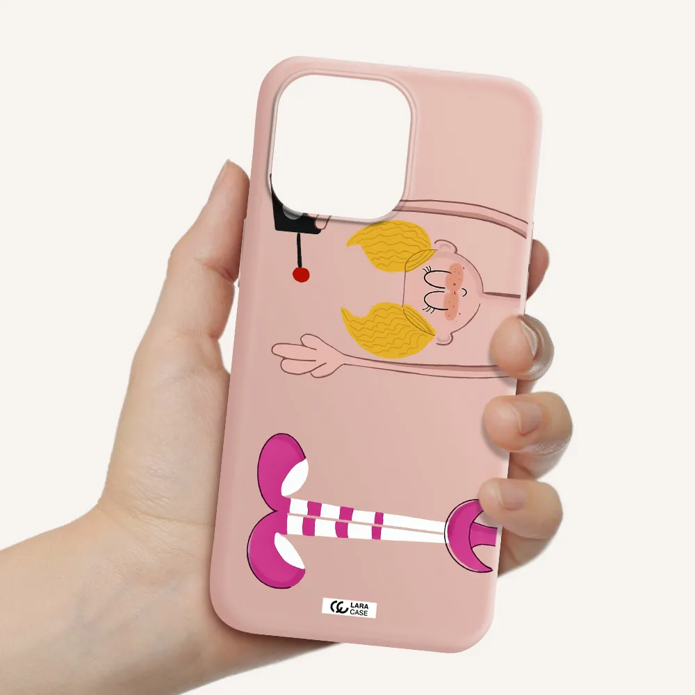 Dee Dee Apple iPhone 14 pro Silicone pastel pink Case