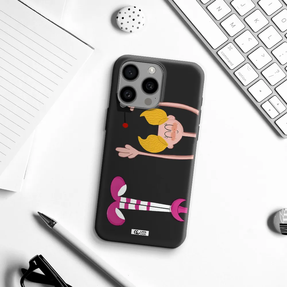 Dee Dee Apple Iphone 15 Pro max Silicone black Case