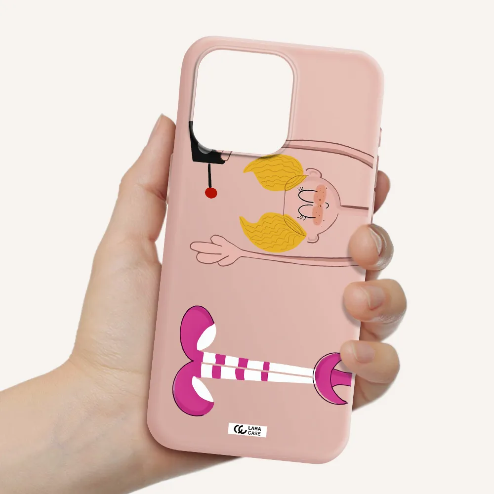 Dee Dee Apple Iphone 15 Pro max Silicone pastel pink Case