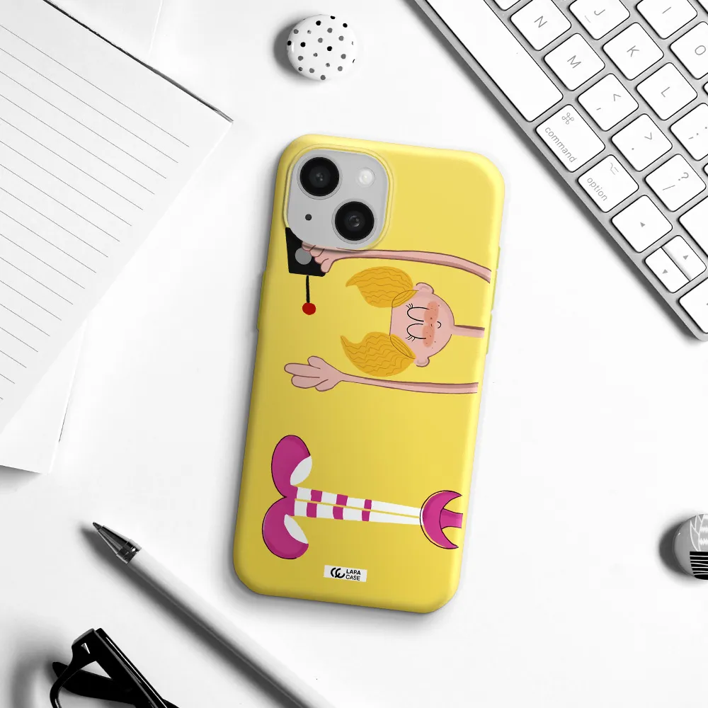 Dee Dee Apple iPhone 15 Silicone canary yellow Case