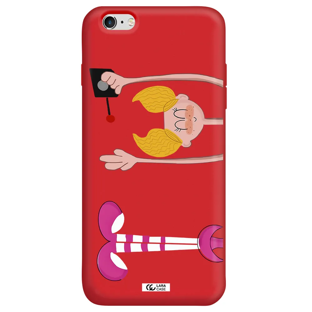 Dee Dee Apple iPhone 6 s plus Silicone Imperial Red Case