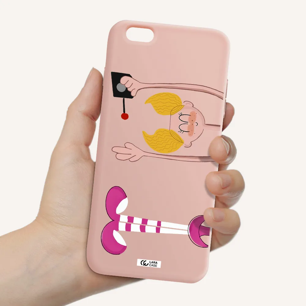 Dee Dee Apple iPhone 6 s plus Silicone pastel pink Case