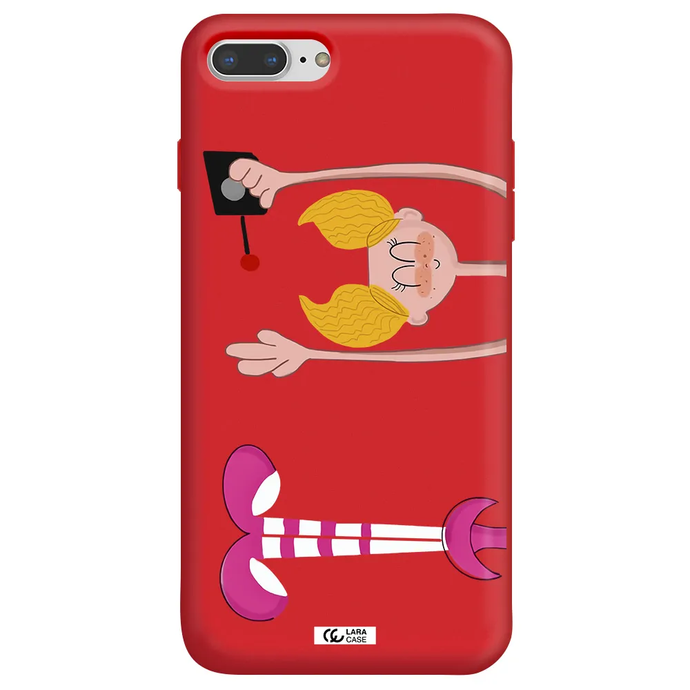 Dee Dee Apple iPhone 7 plus Silicone Imperial Red Case