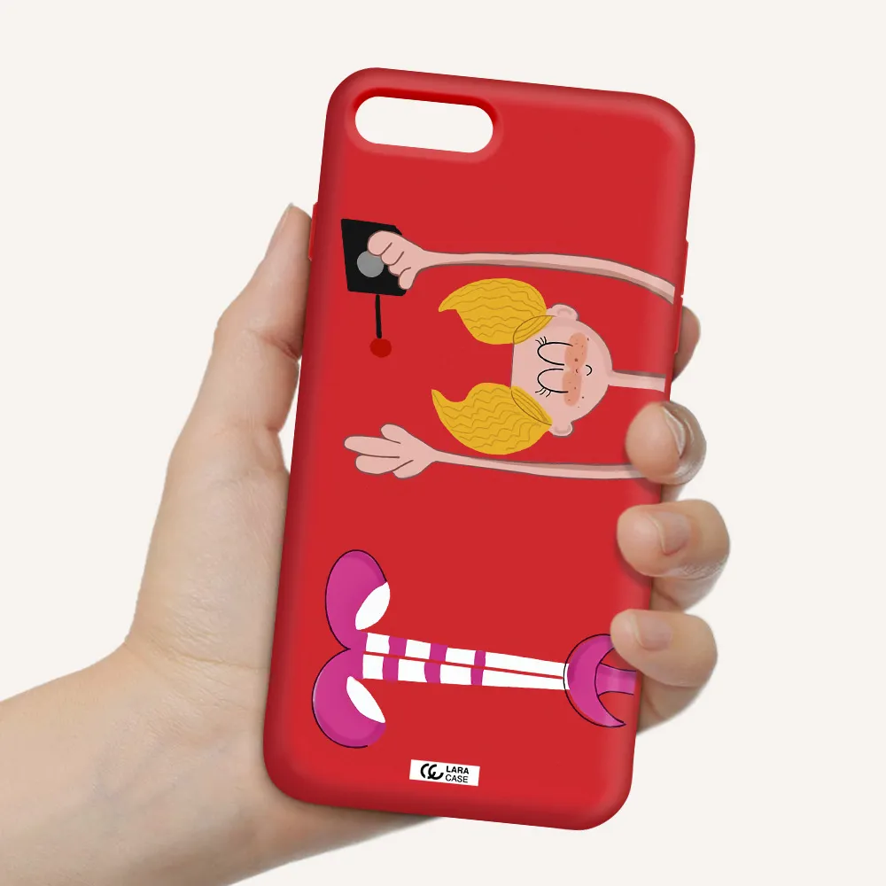 Dee Dee Apple iPhone 7 plus Silicone Imperial Red Case