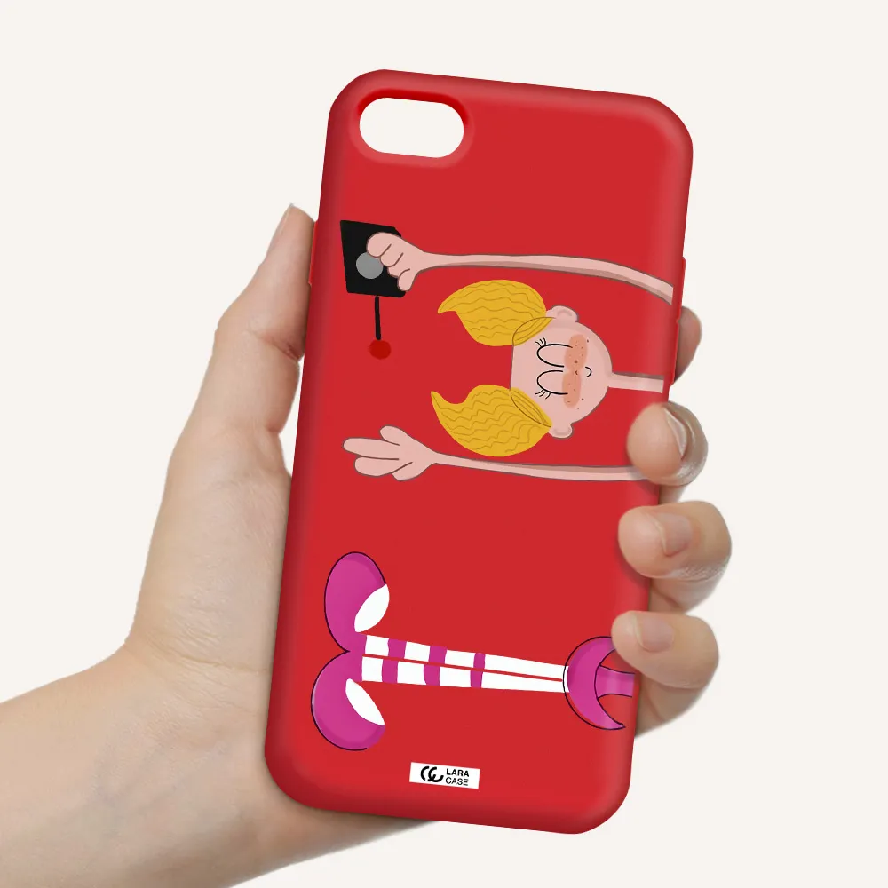 Dee Dee Apple iPhone 7 Silicone Imperial Red Case