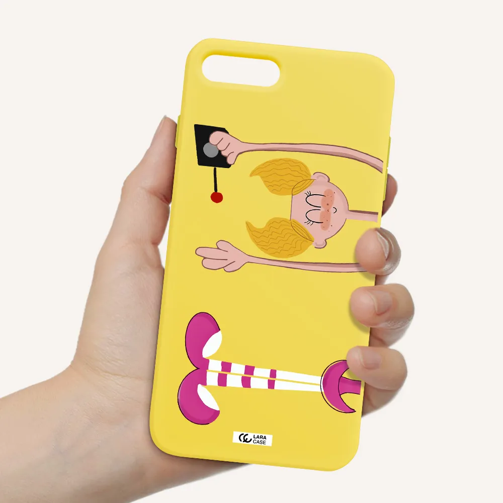 Dee Dee Apple iPhone 8 plus Silicone canary yellow Case