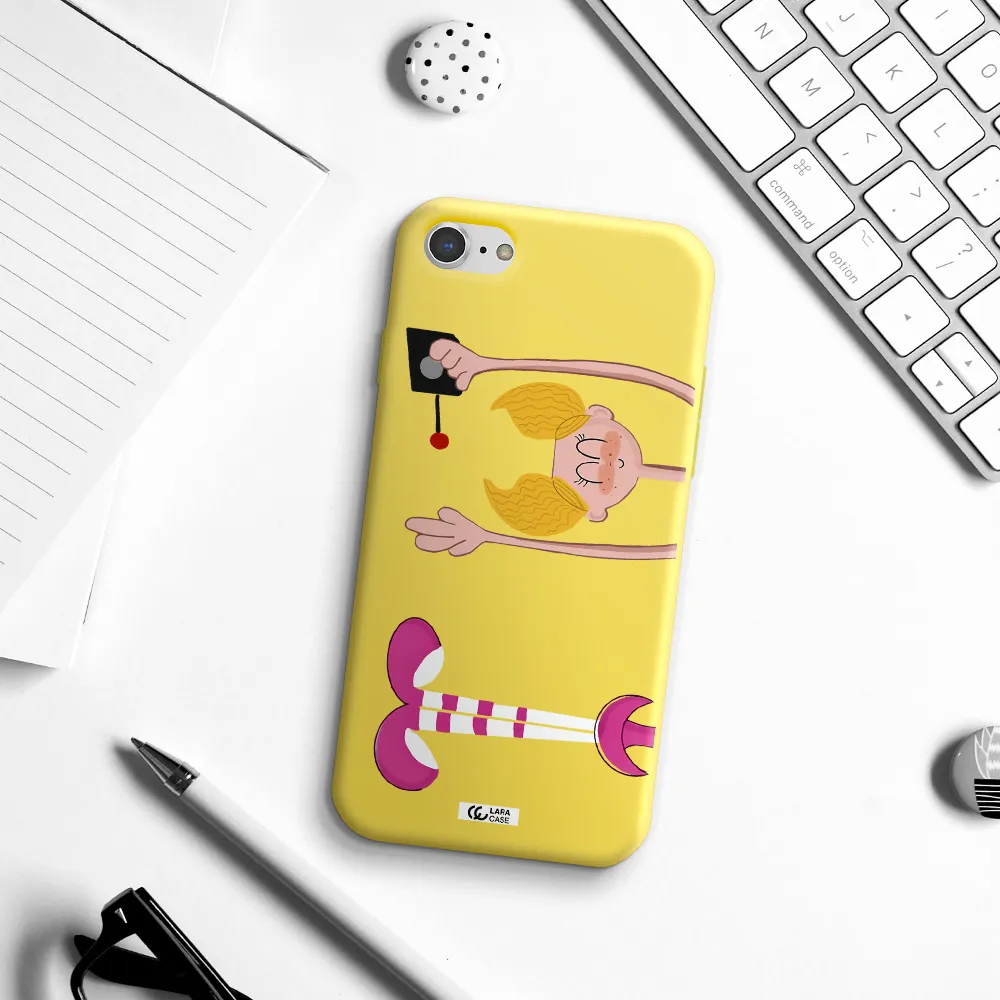 Dee Dee Apple iPhone 8 Silicone canary yellow Case