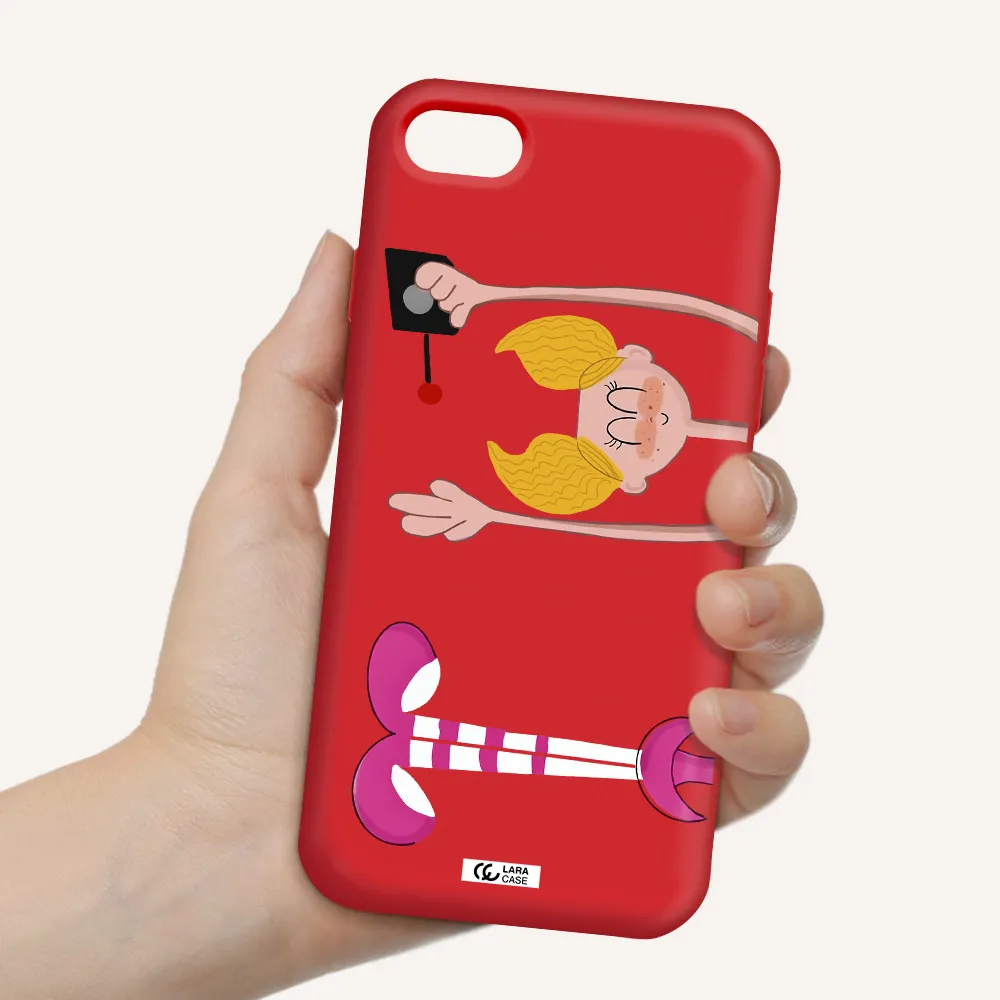 Dee Dee Apple iPhone 8 Silicone Imperial Red Case