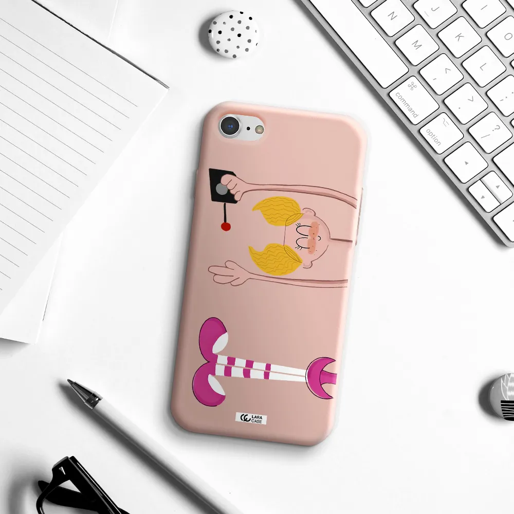 Dee Dee Apple iPhone 8 Silicone pastel pink Case