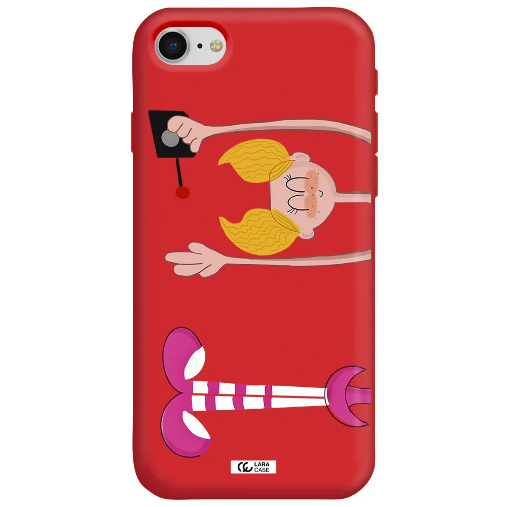 Dee Dee Apple iPhone se 2020 Silicone Imperial Red Case