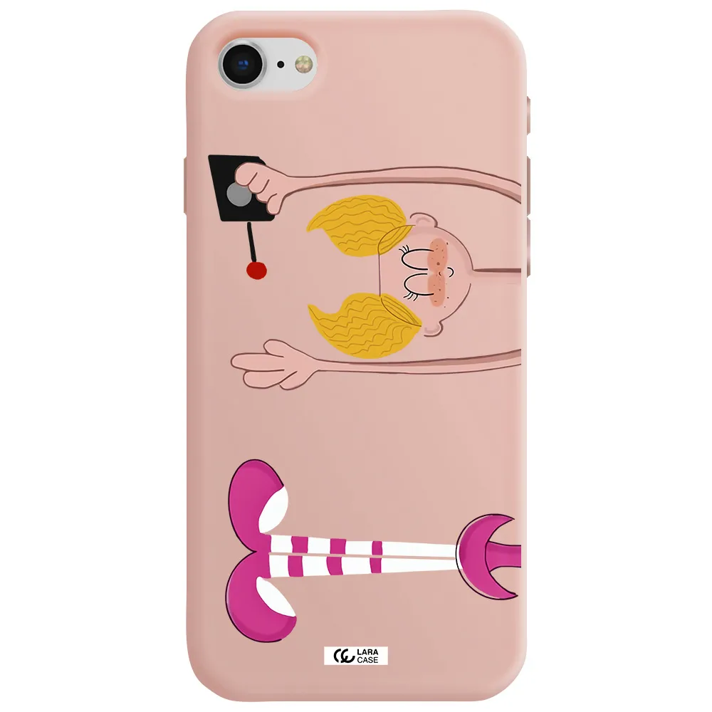 Dee Dee Apple iPhone se 2020 Silicone pastel pink Case