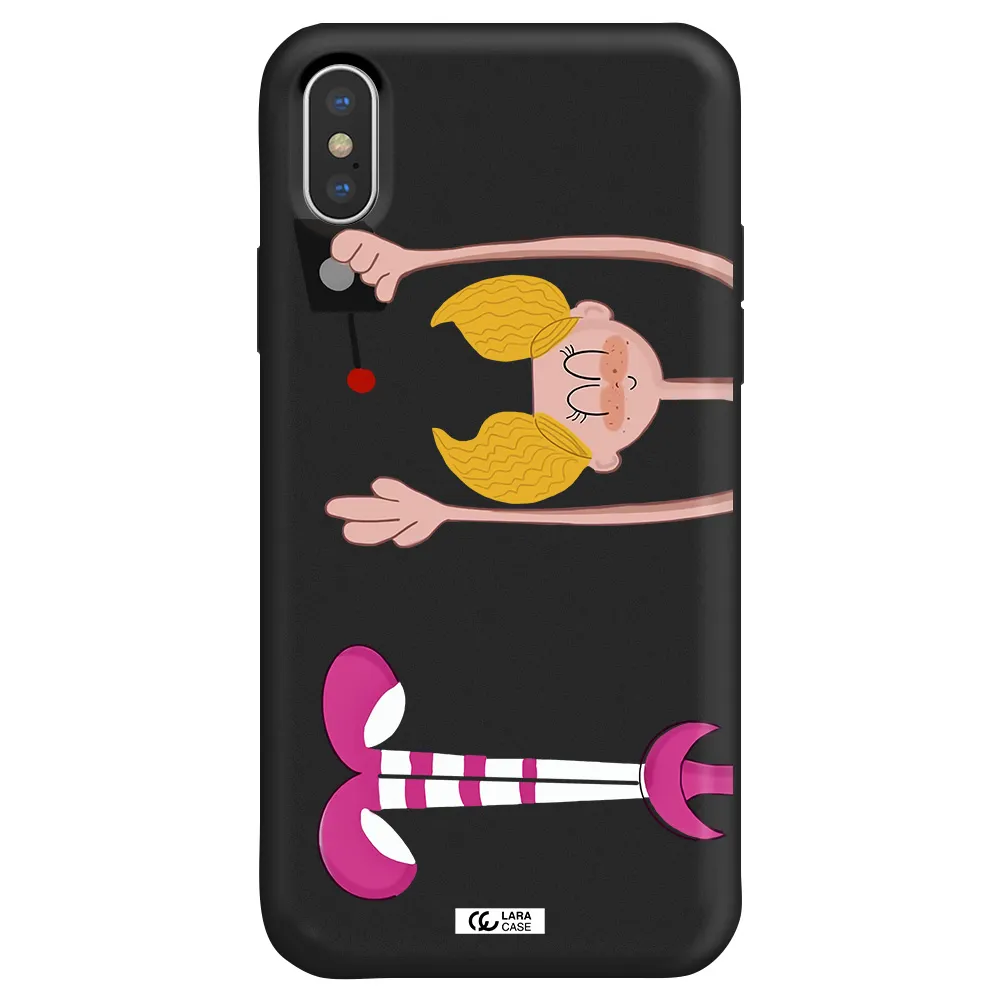 Dee Dee Apple iPhone X Silicone black Case