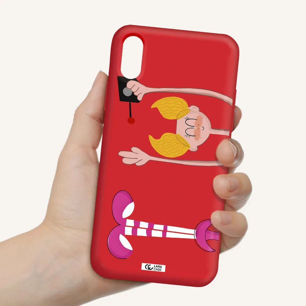 Dee Dee Apple iPhone X Silicone Imperial Red Case