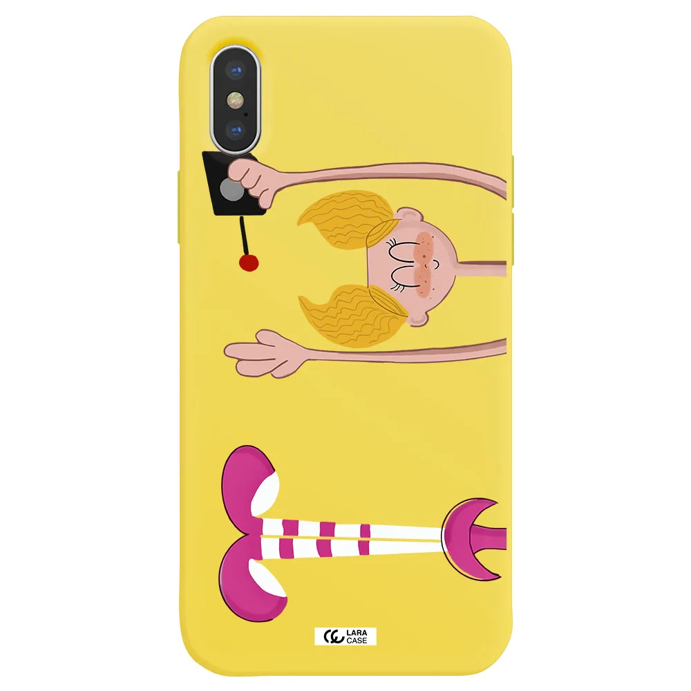 Dee Dee Apple iPhone XS Silicone canary yellow Case