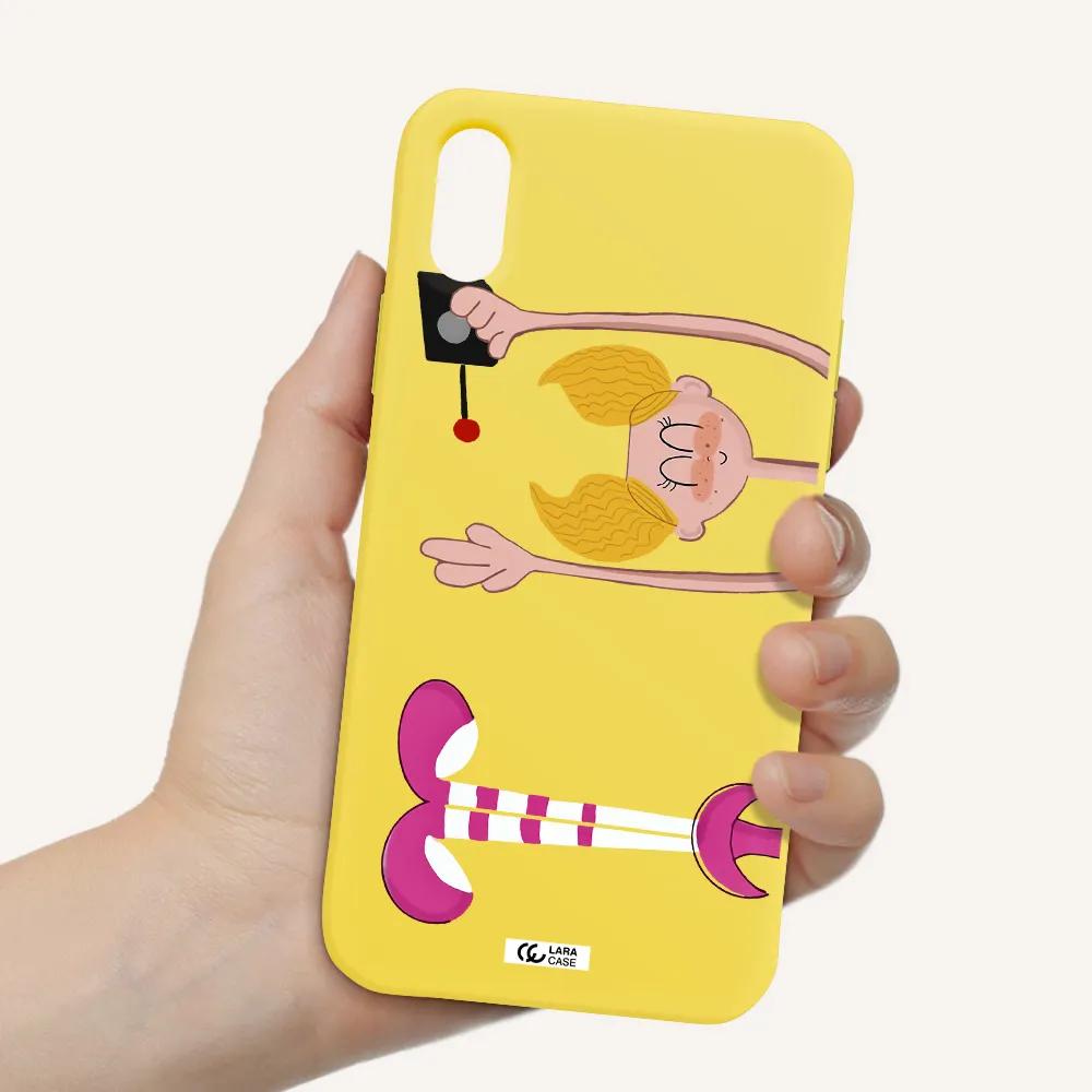 Dee Dee Apple iPhone XS Silicone canary yellow Case