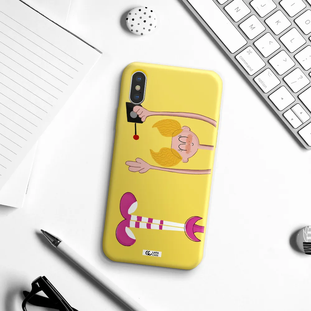 Dee Dee Apple iPhone XS Silicone canary yellow Case