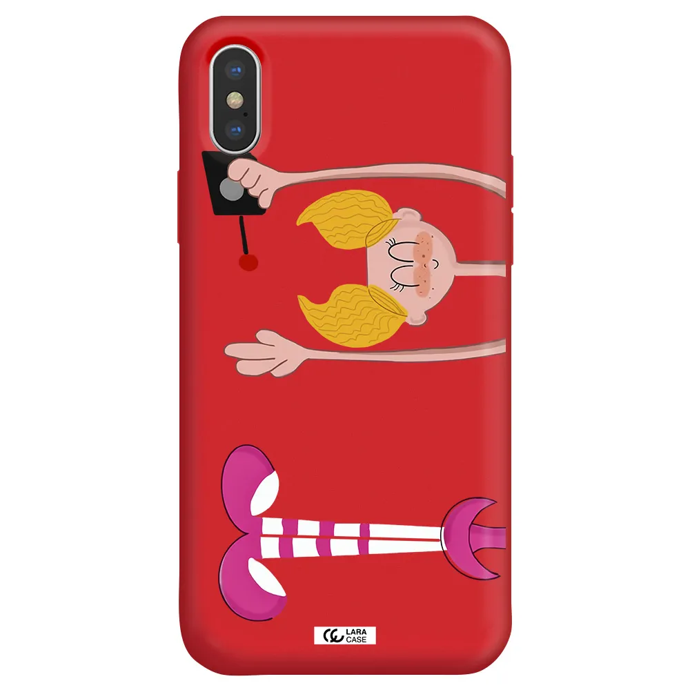 Dee Dee Apple iPhone XS Silicone Imperial Red Case