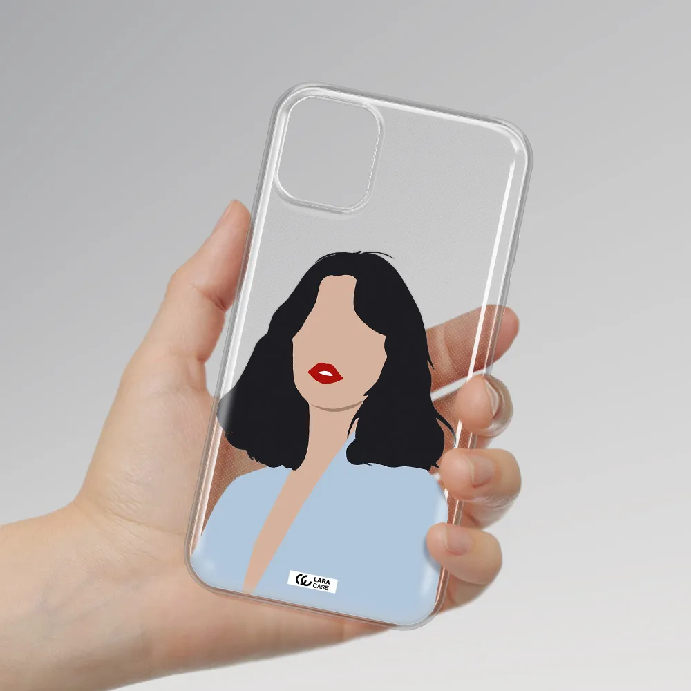 Minimalist Girl Portrait Apple iPhone 11 Clear TPU Case
