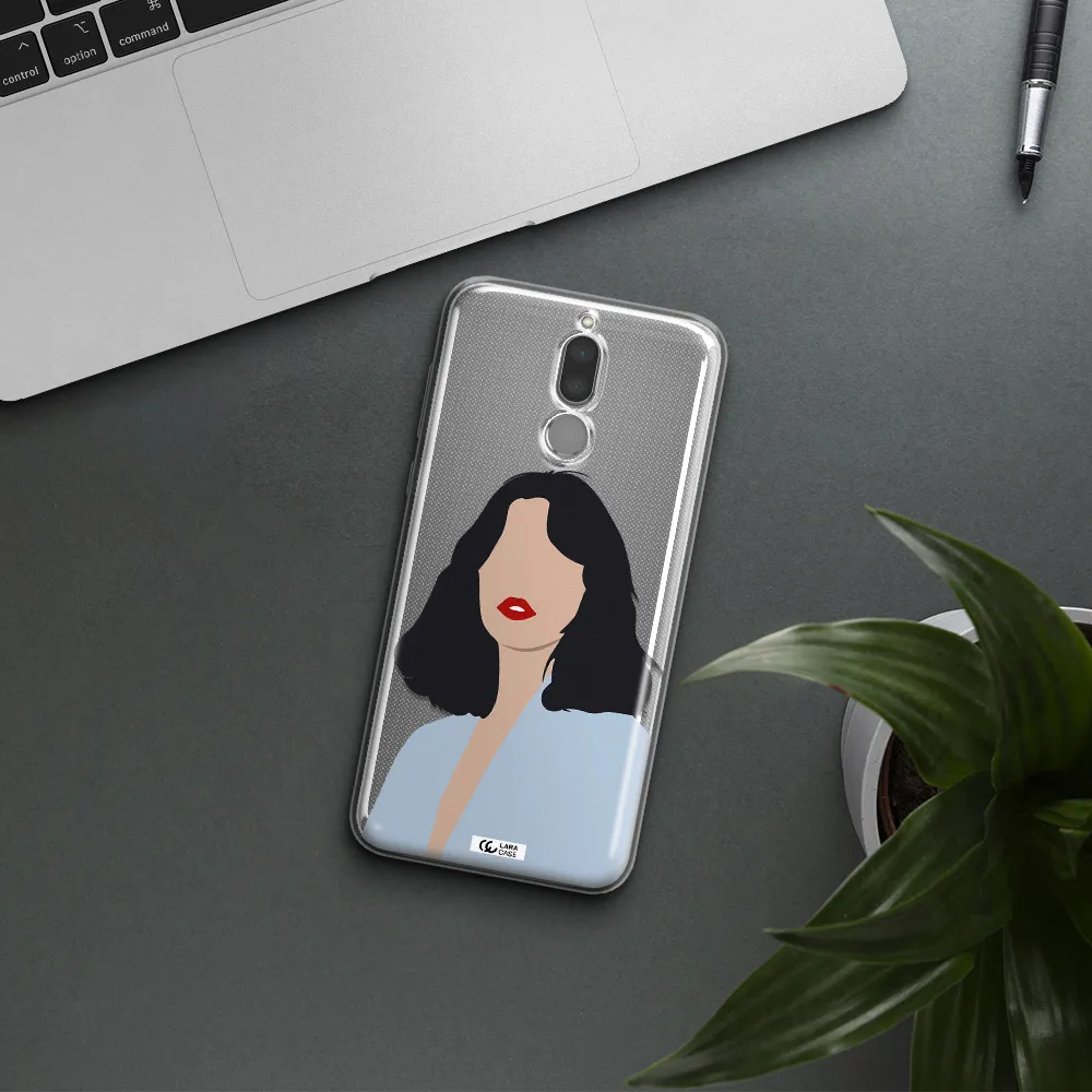 Minimalist Girl Portrait Huawei Mate 10 Lite Clear TPU Case