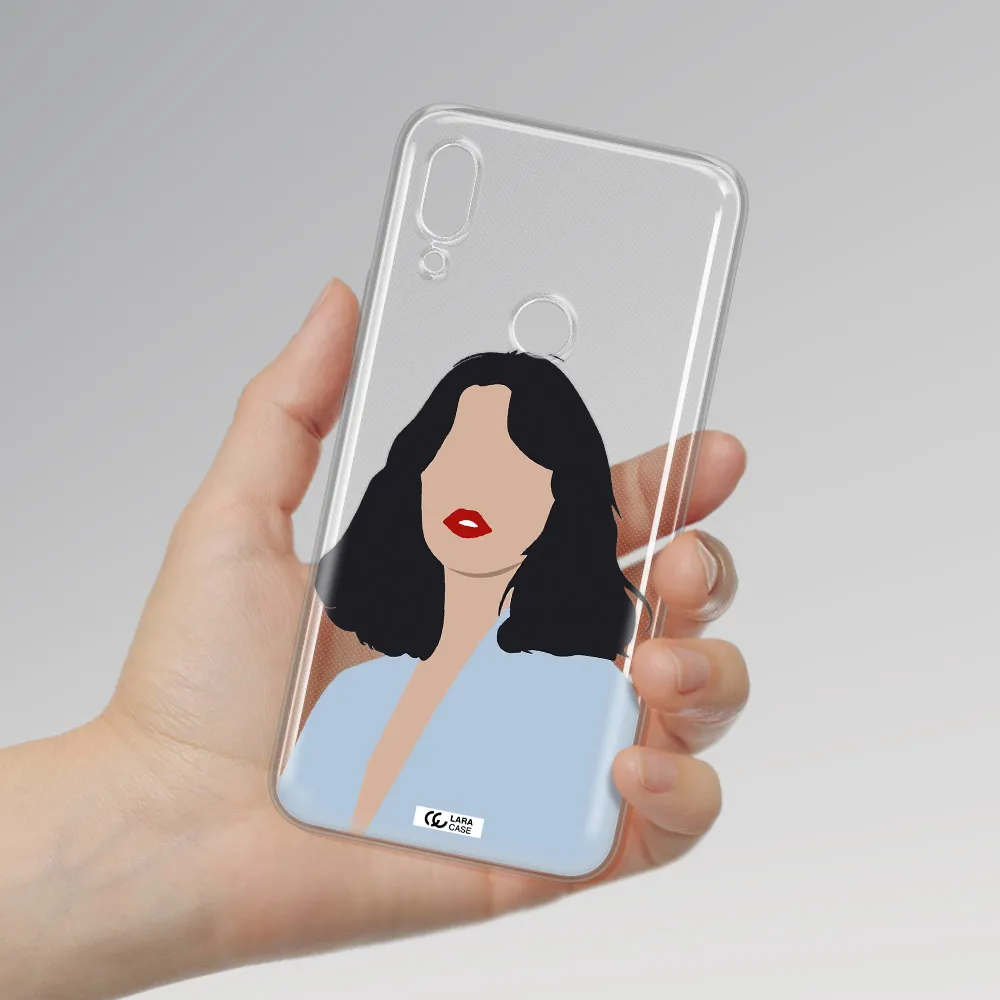 Minimalist Girl Portrait Huawei P Smart Z Clear TPU Case