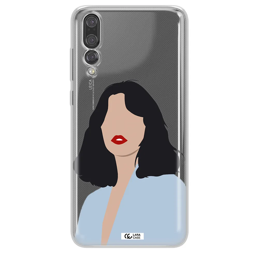 Minimalist Girl Portrait Huawei P20 Pro Clear TPU Case