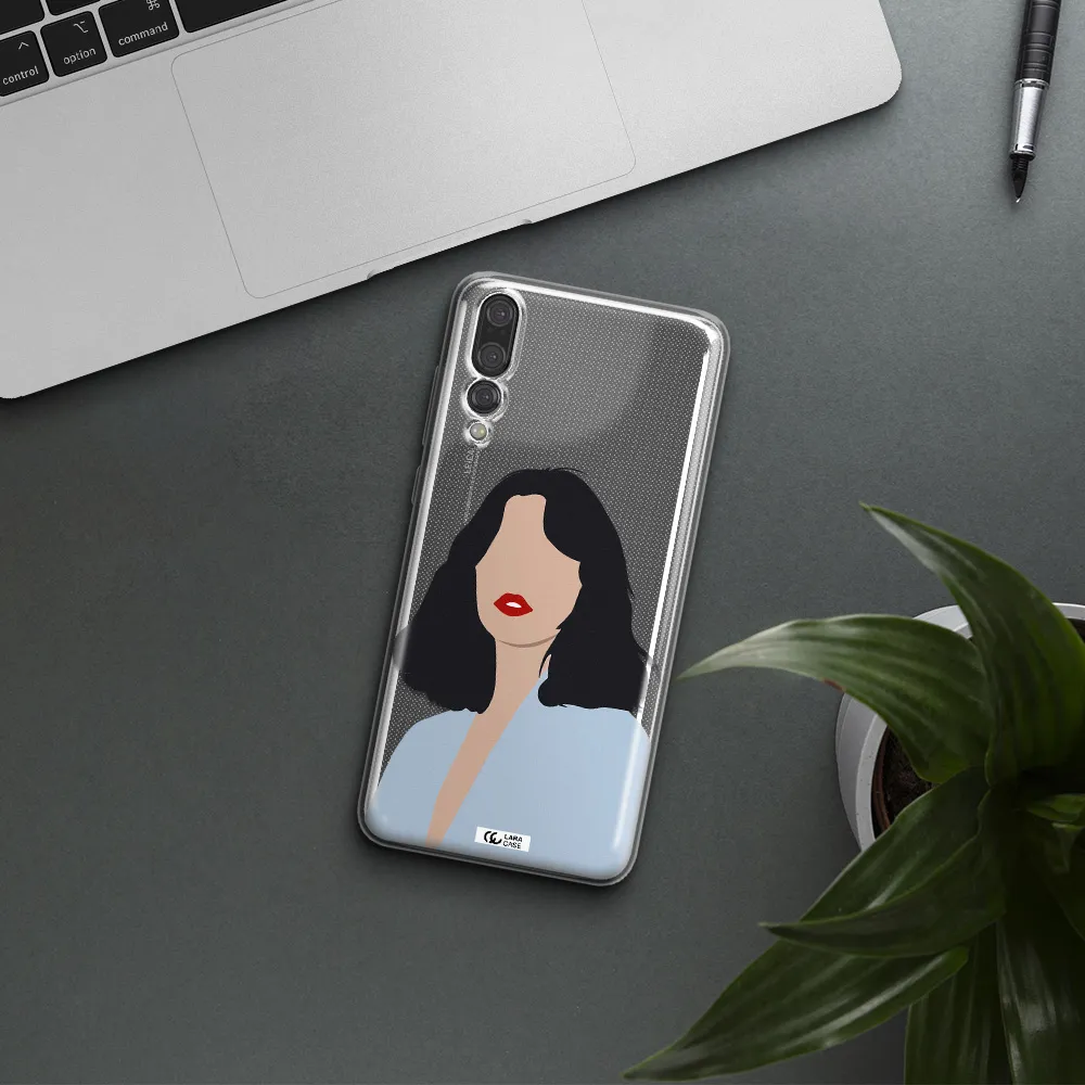 Minimalist Girl Portrait Huawei P20 Pro Clear TPU Case